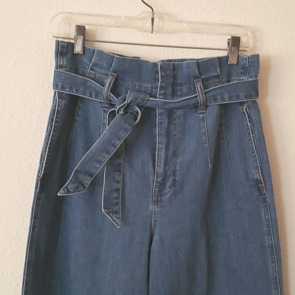 Madewell Paperbag High Rise Wide Leg Jeans Size 28 - Picture 3 of 16